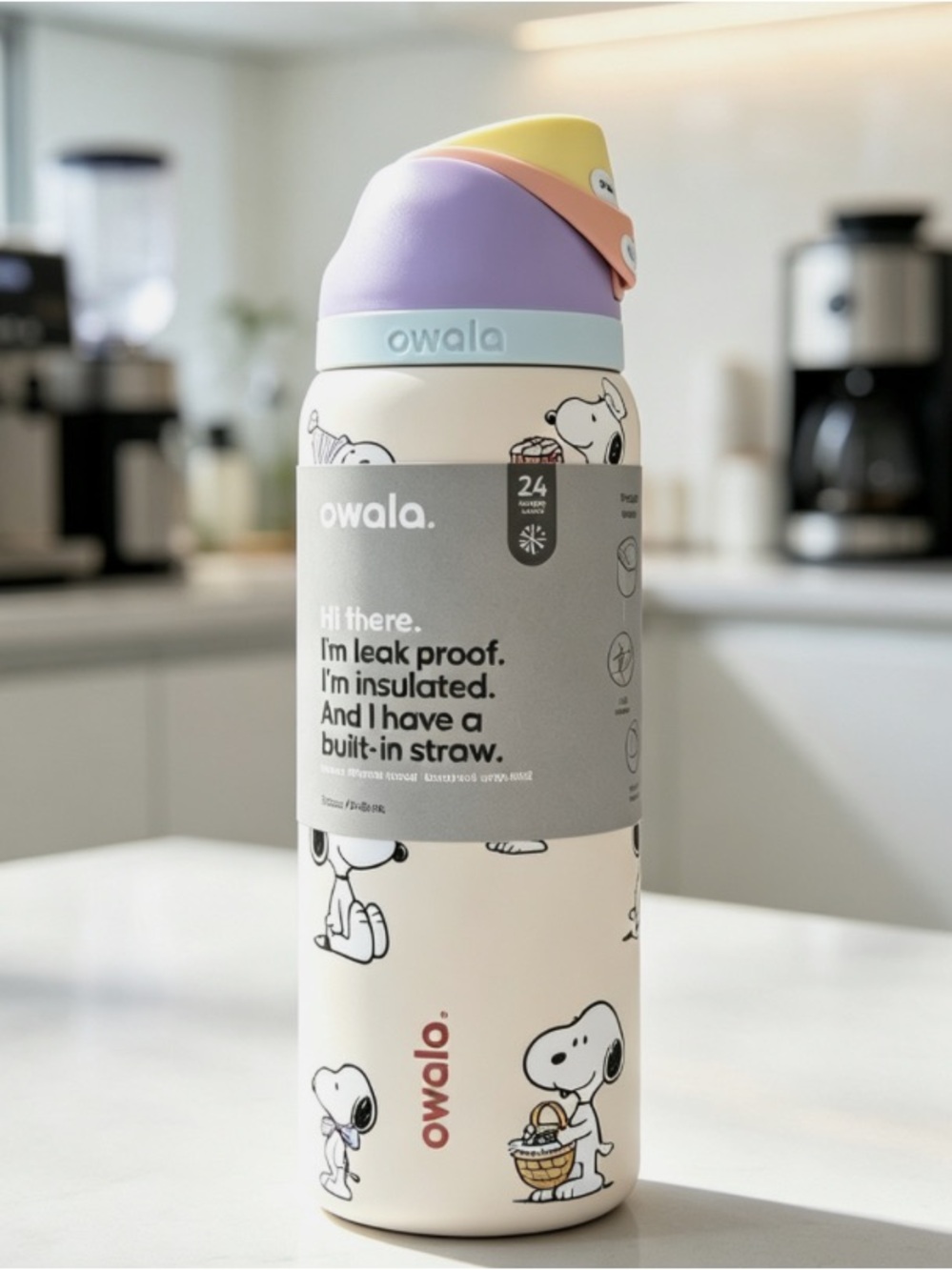 Owala FreeSip 32 oz Snoopy Limited Edition Water Bottle
